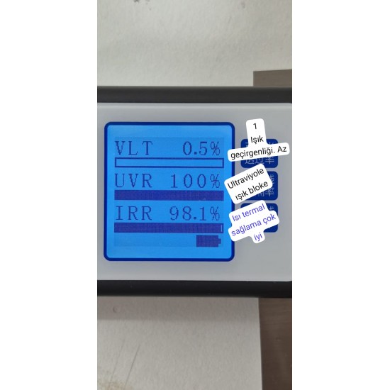 Siyah Çizilmez Cam Filmi  Ev - Ofisler İçin 50x100